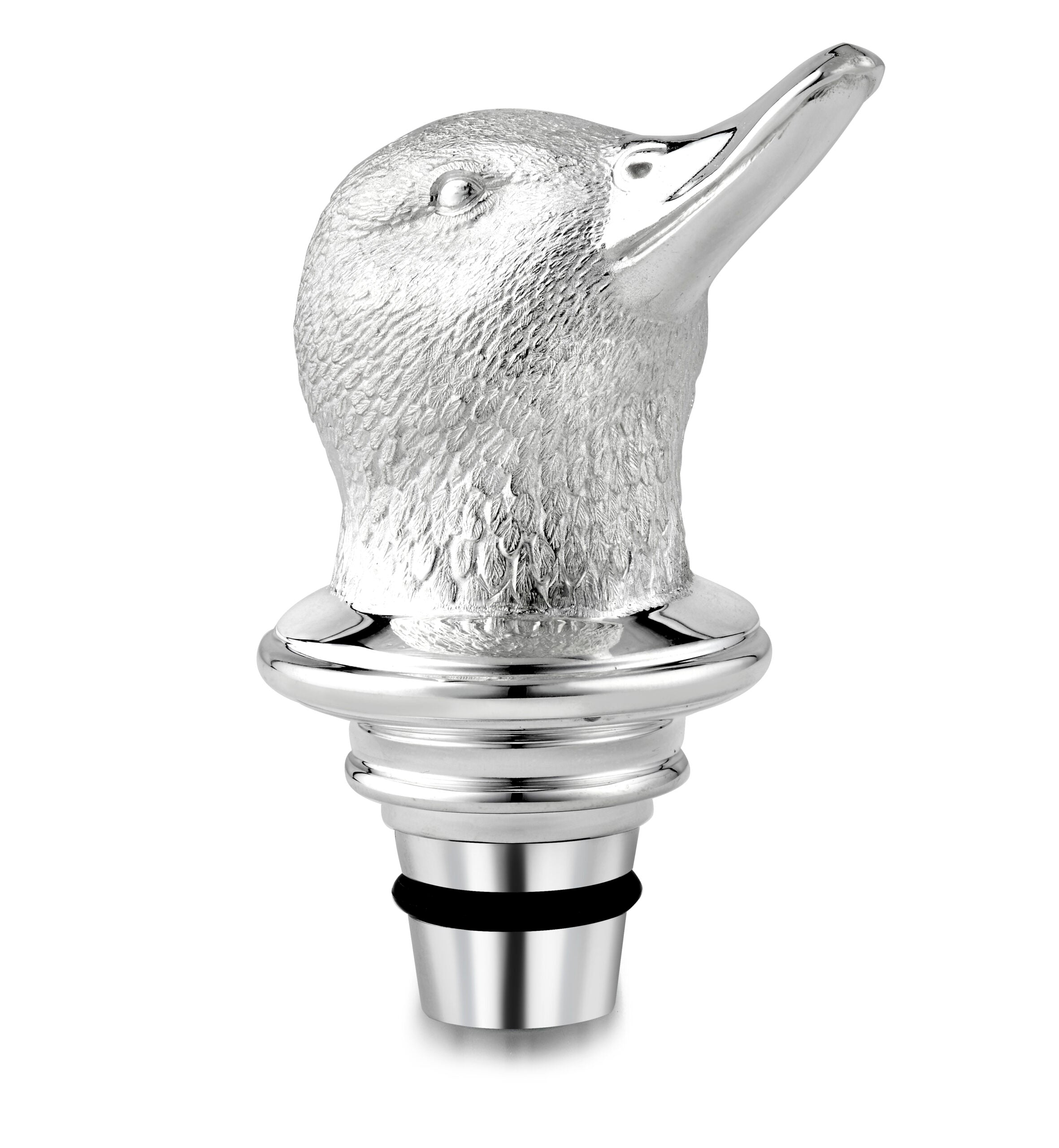 Silver Teal Decanter Stopper