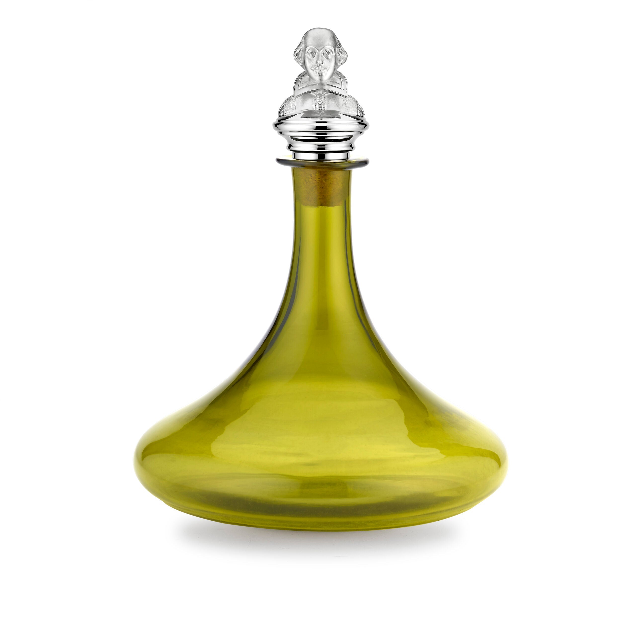 Shakespeare Stopper on Green Ships Decanter