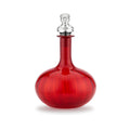 Silver Chairman Mao Stopper on Red Genie Decanter