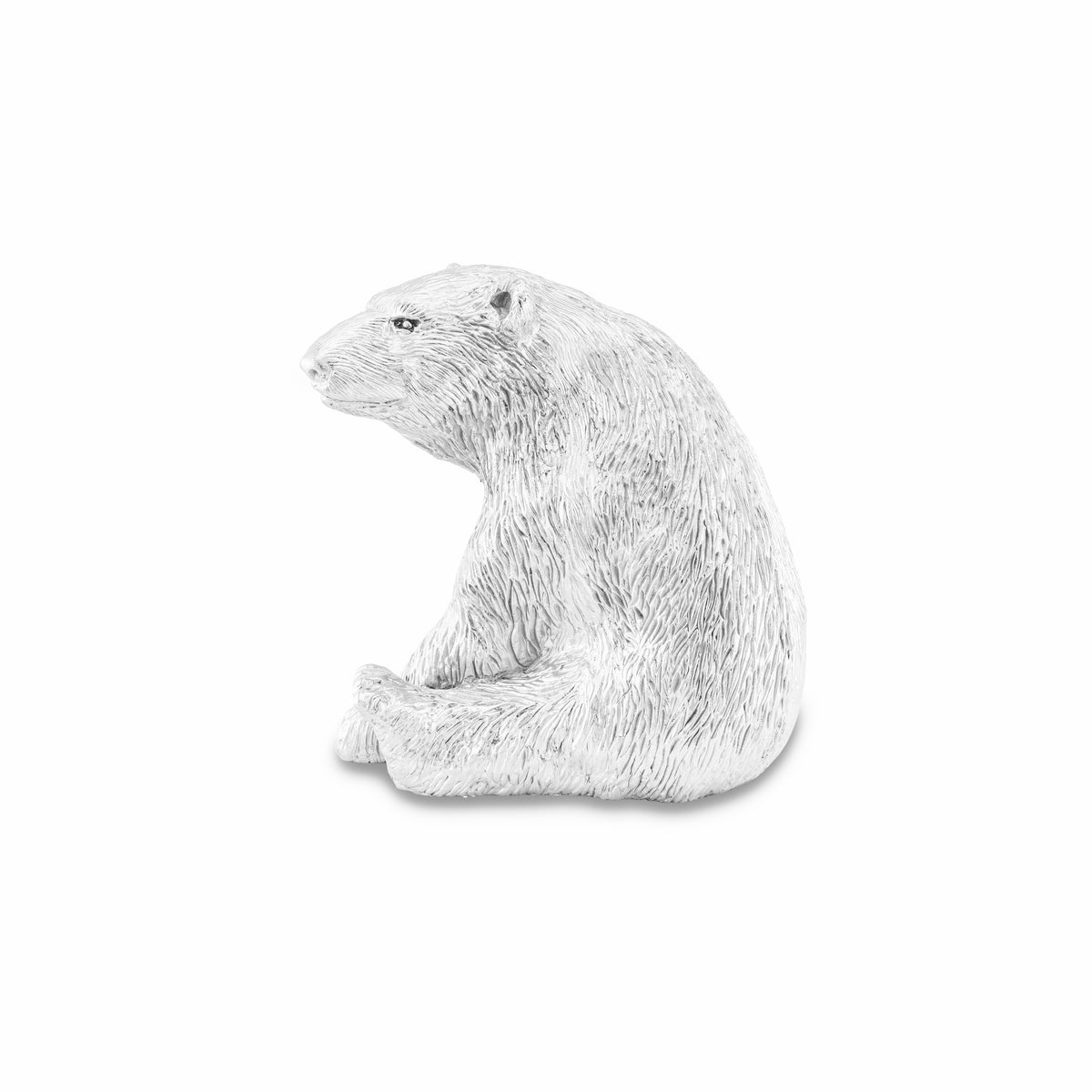Silver Bear Sculpture