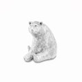 Silver Bear Sculpture
