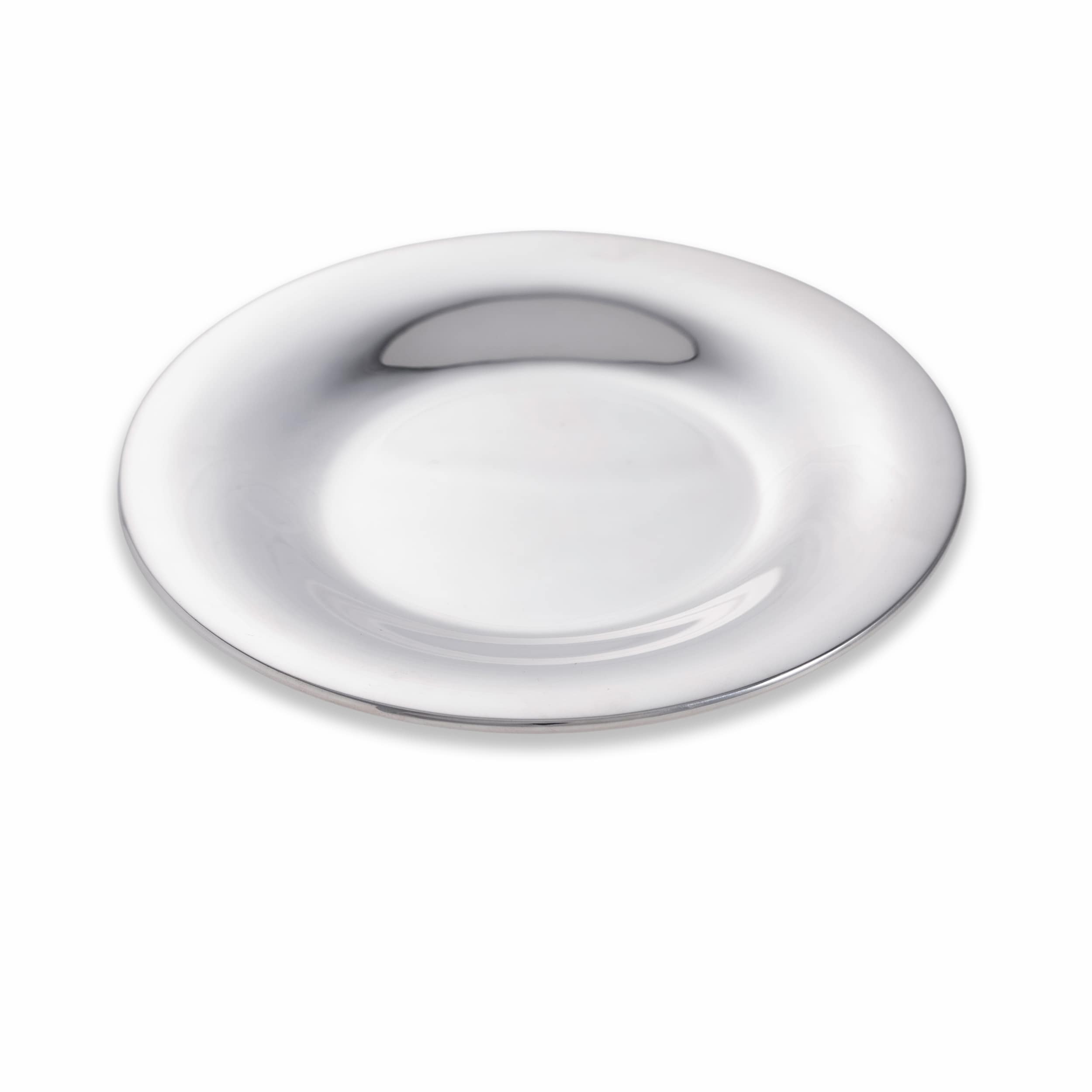 Silver 6.5" Round Flat Bowl