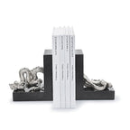 Silver Dragon Bookends