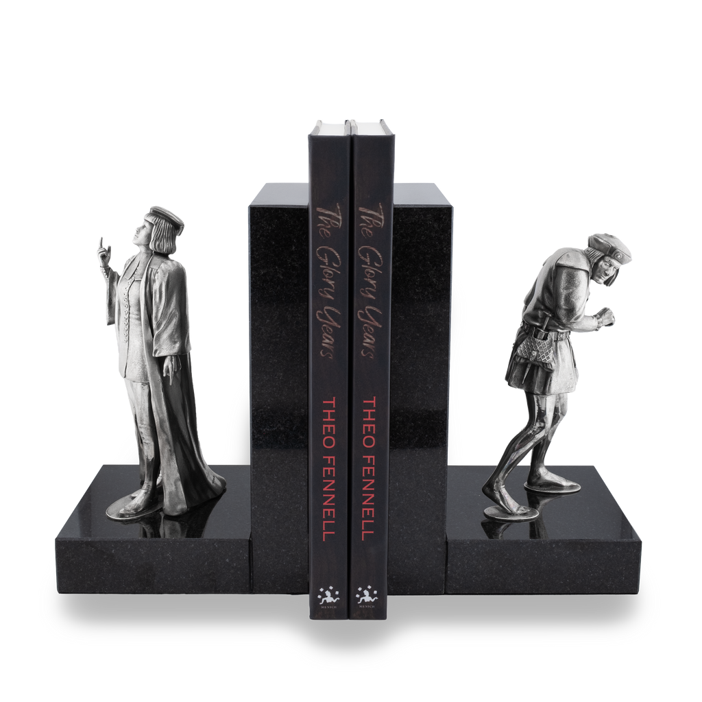 Marble & Sterling Silver Shakespeare Bookends