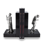 Marble & Sterling Silver Shakespeare Bookends