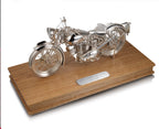 Silver 1938 Triumph Tiger 80 Motorcycle