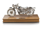 Silver 1938 Triumph Tiger 80 Motorcycle