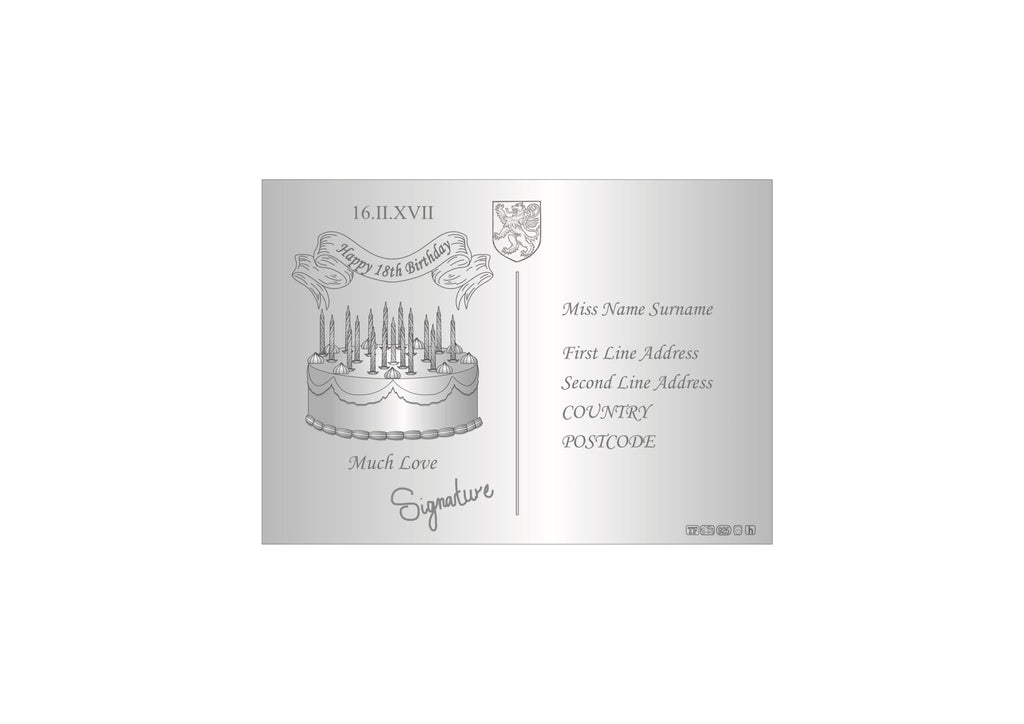 Silver Postcard
