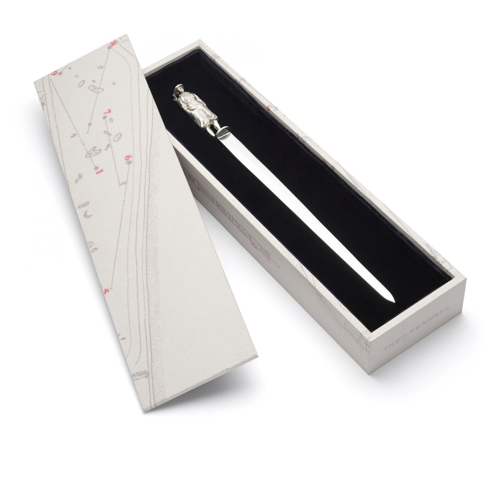 Silver Golfer Paper Knife