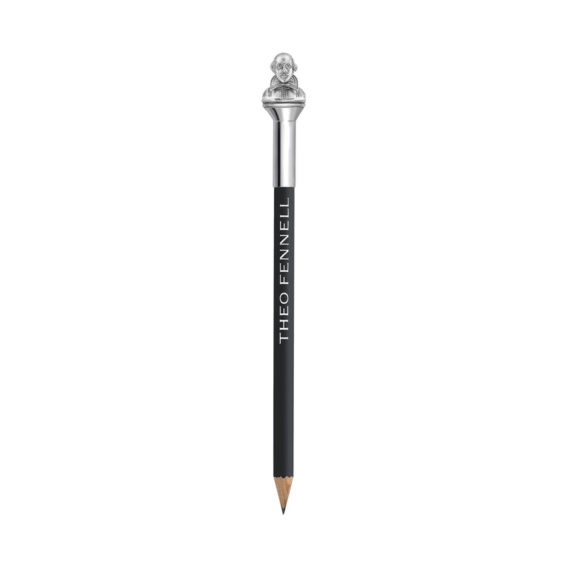 Silver Shakespeare Portrait Pencil Top