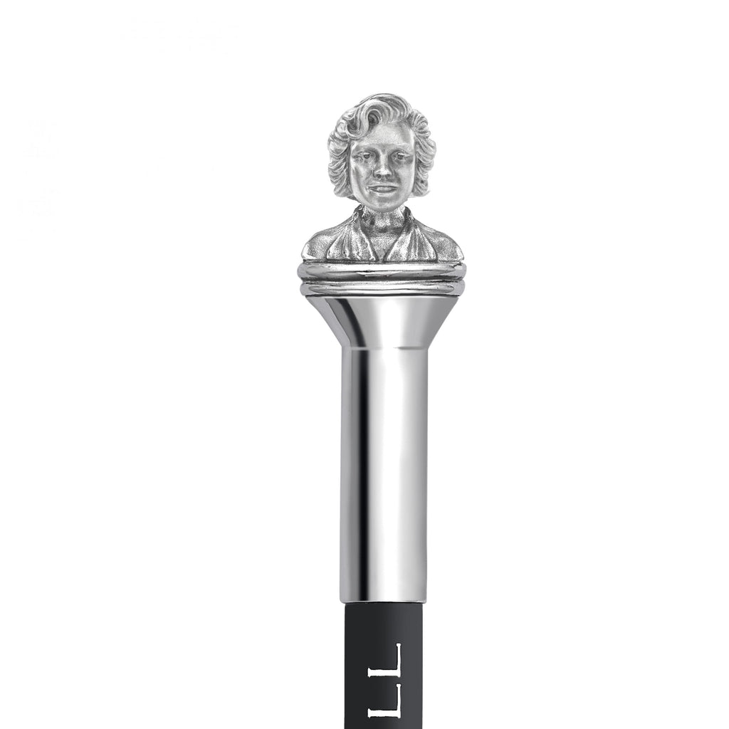 Silver Blonde Bombshell Portrait Pencil Top