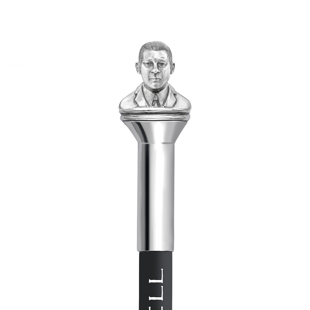 Silver Reggie Kray Portrait Pencil Top
