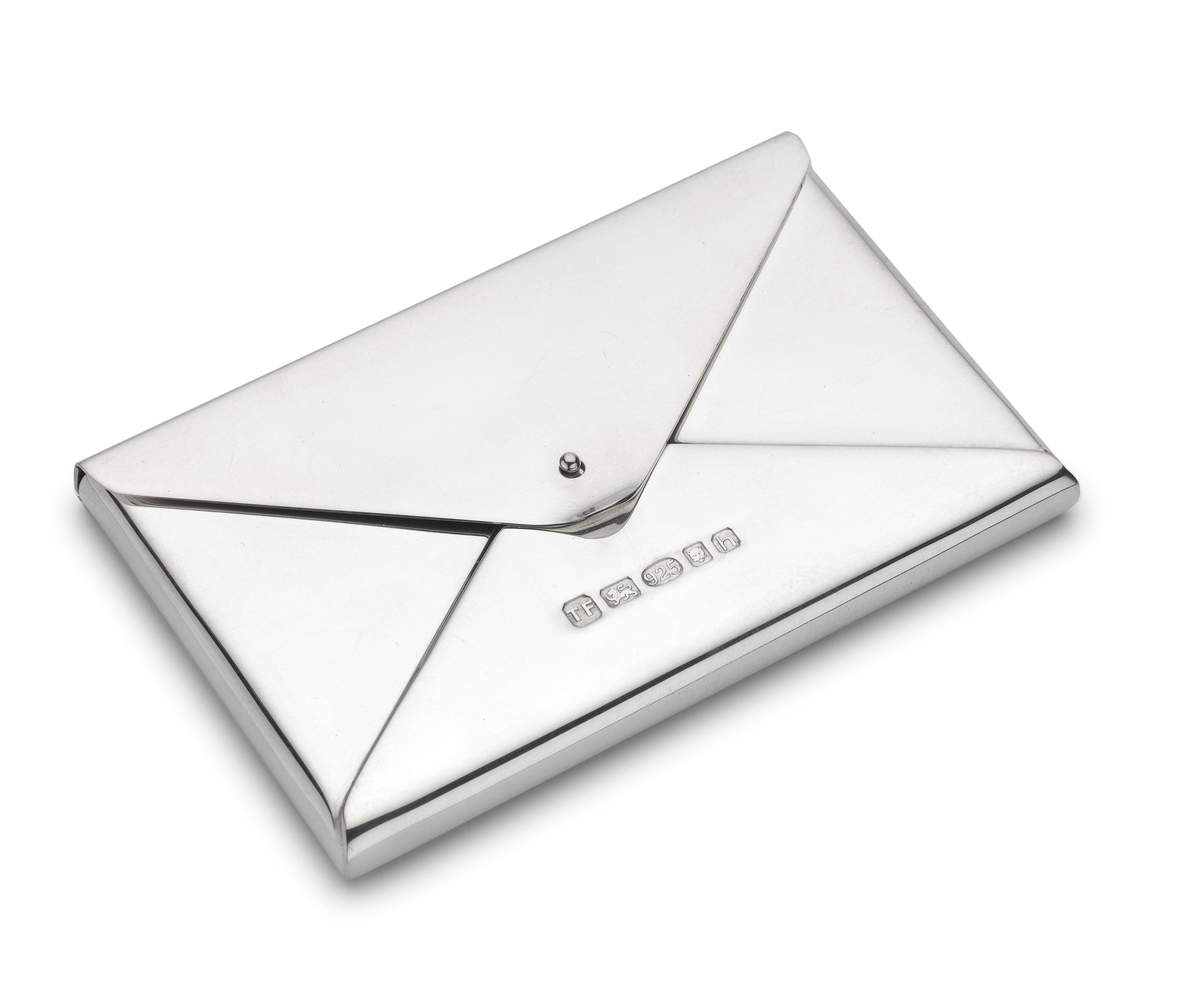 Silver Envelope Style Card Holder