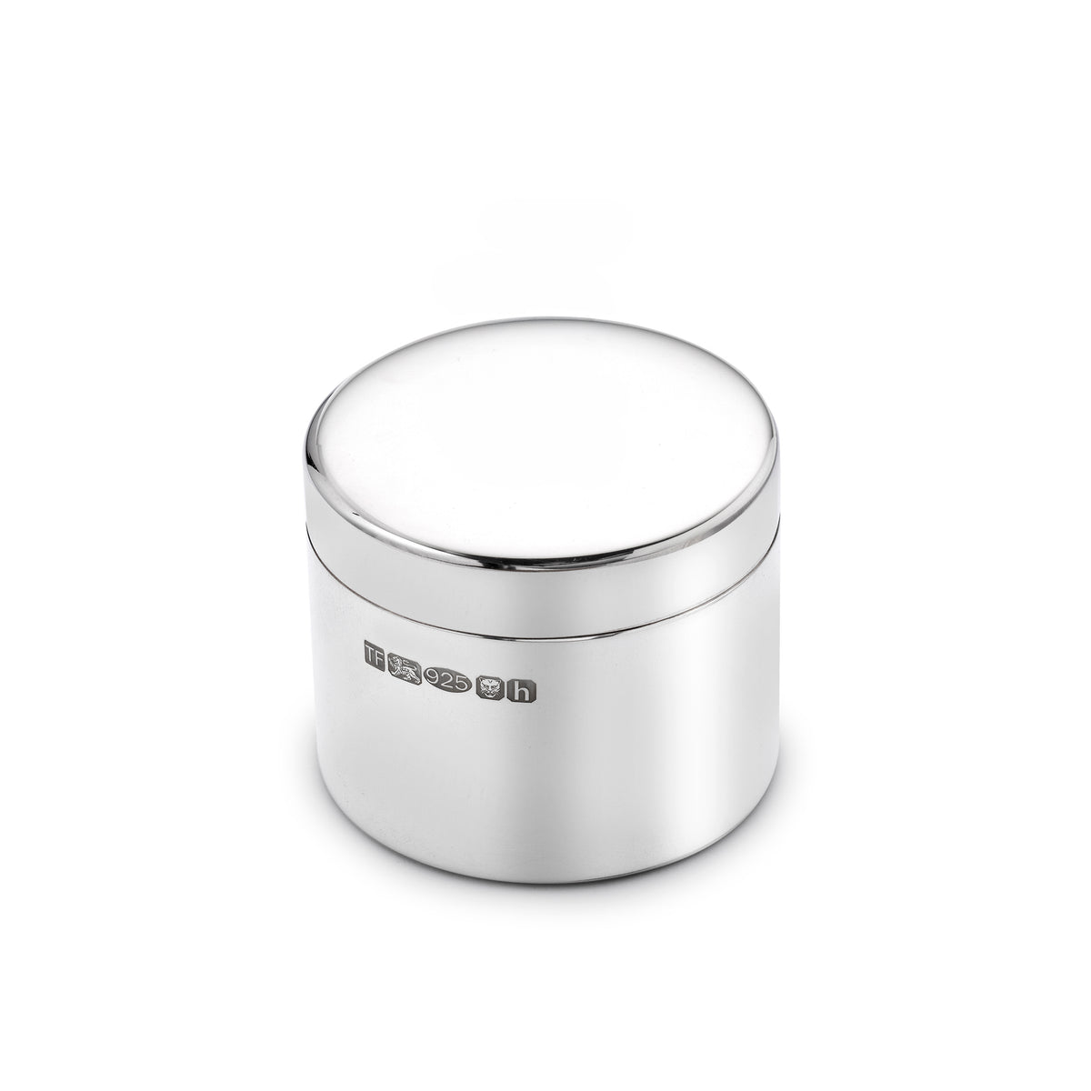 Silver Round Box 2"