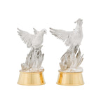 Silver & Gilt Game Bird Chess Set