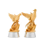 Silver & Gilt Game Bird Chess Set
