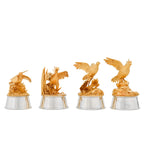 Silver & Gilt Game Bird Chess Set