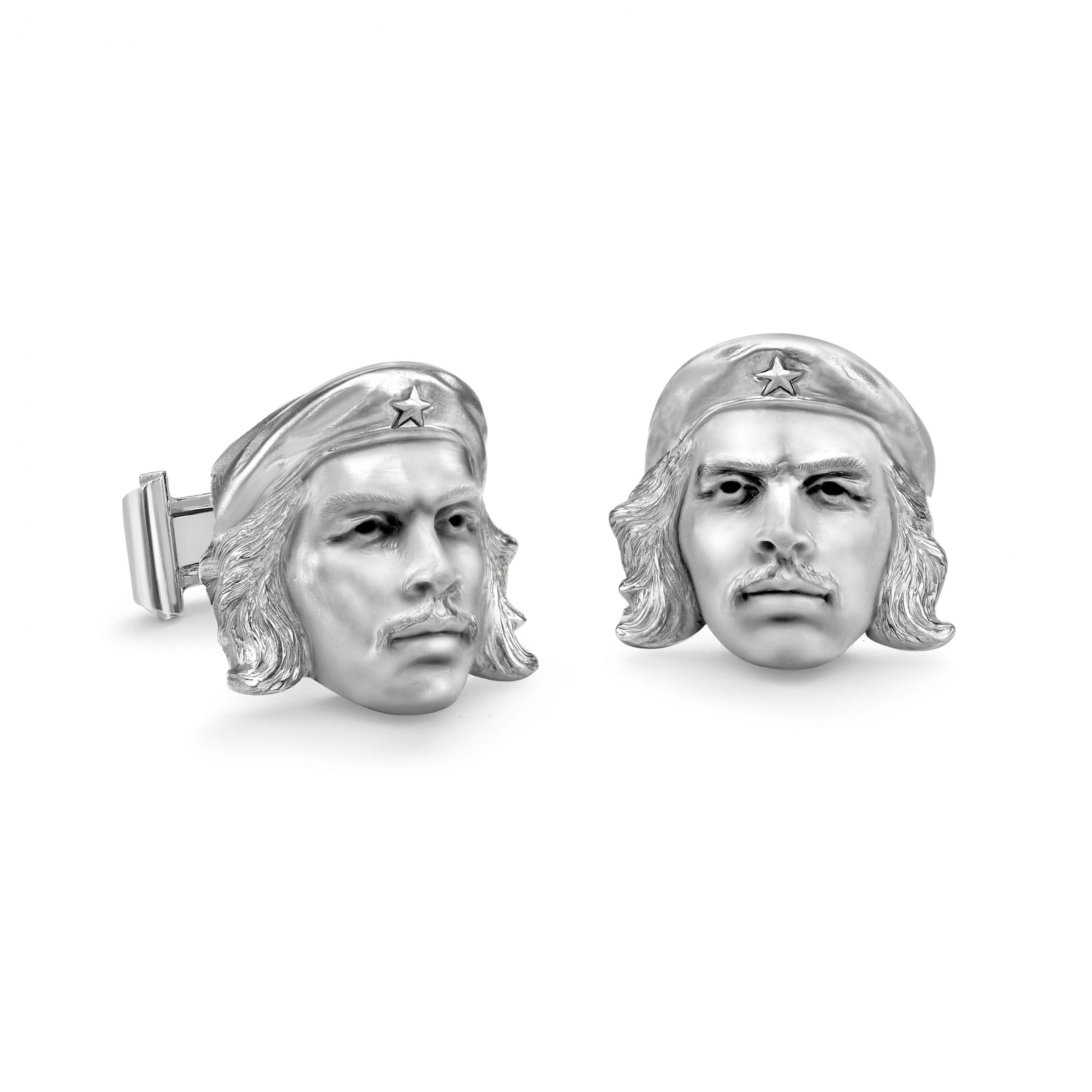 Silver Che Guevara Portrait Cufflinks
