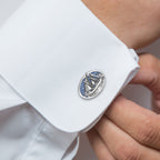 Enamel & Engraved Chinese Junk Sail Boat Cufflinks