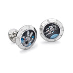 Essex Crystal Moon Safari Astronaut Cufflinks