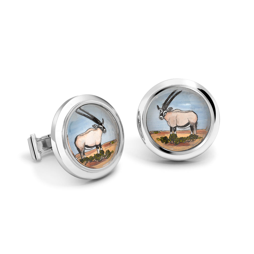 Essex Crystal Oryx Cufflinks