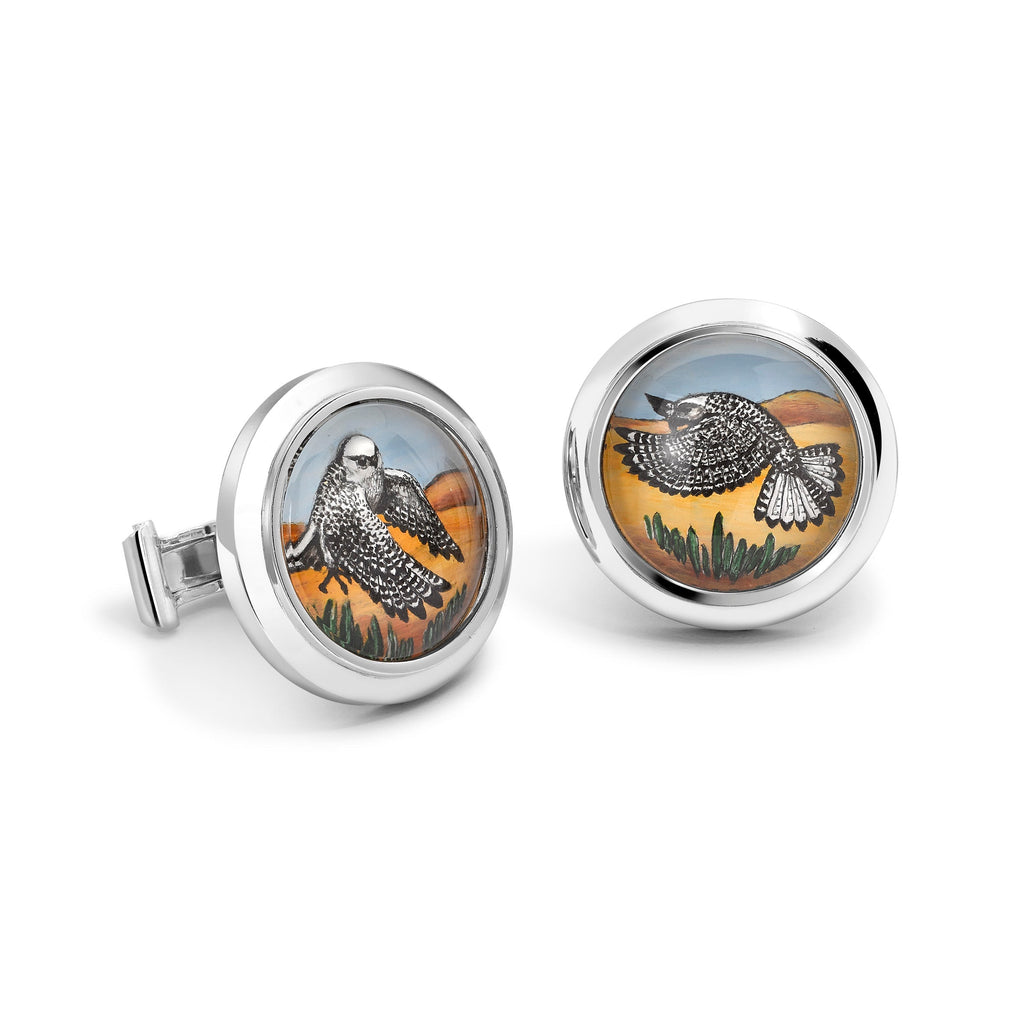 Essex Crystal Gyrfalcon Cufflinks