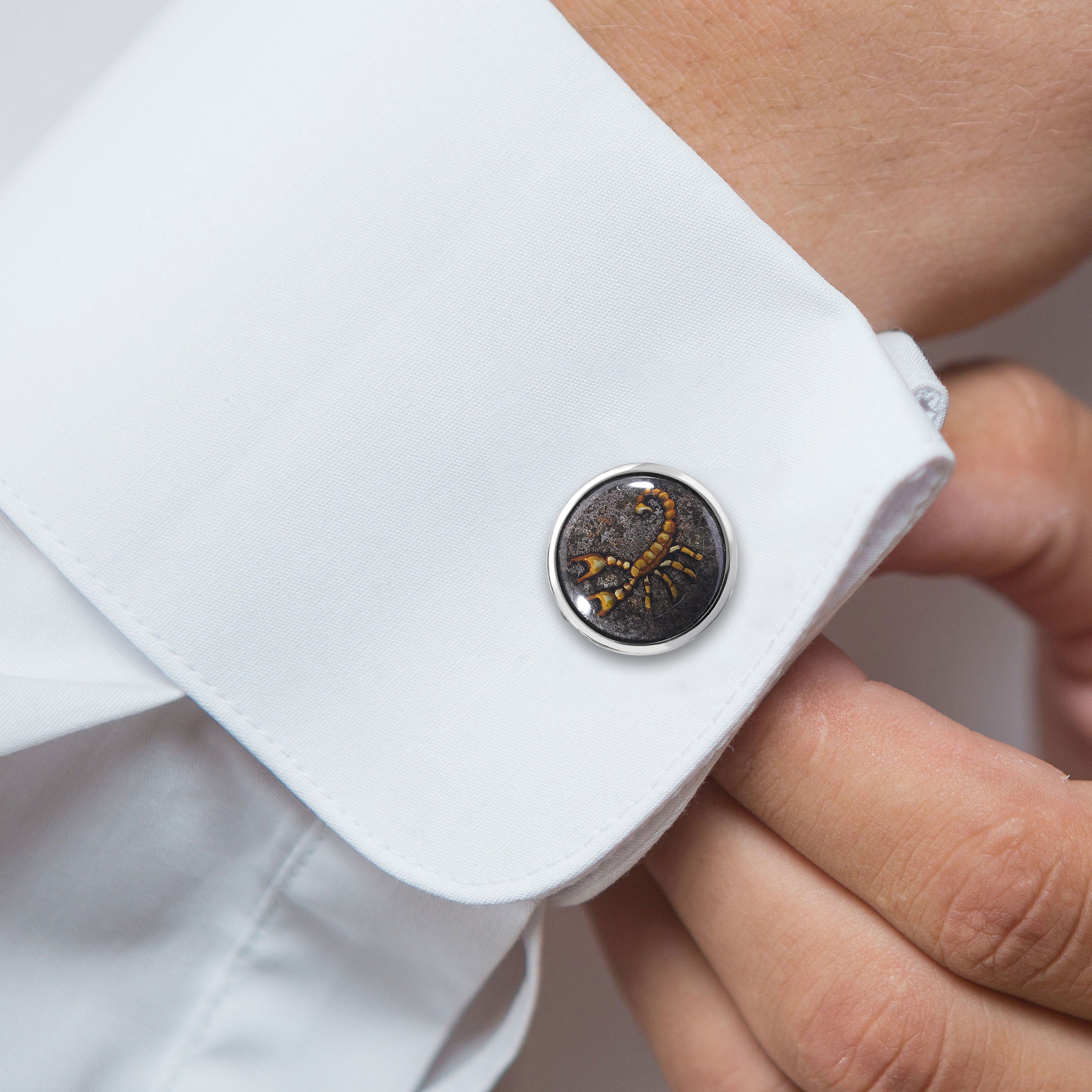 Essex Crystal Scorpion Cufflinks