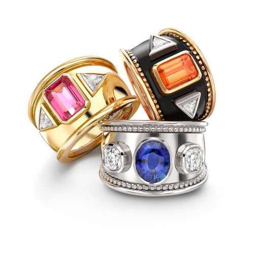 Ceylon Sapphire Bombé Ring
