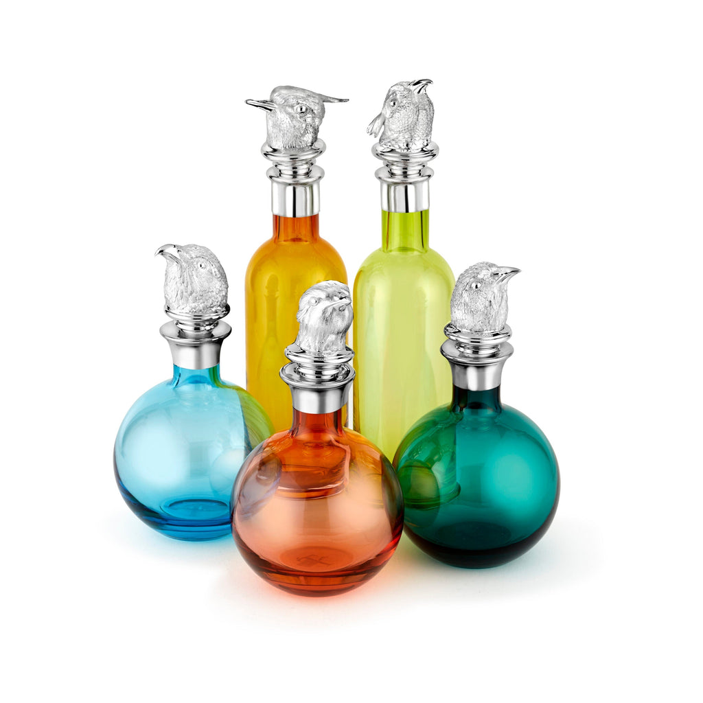 Silver Golden Plover Decanter Stopper