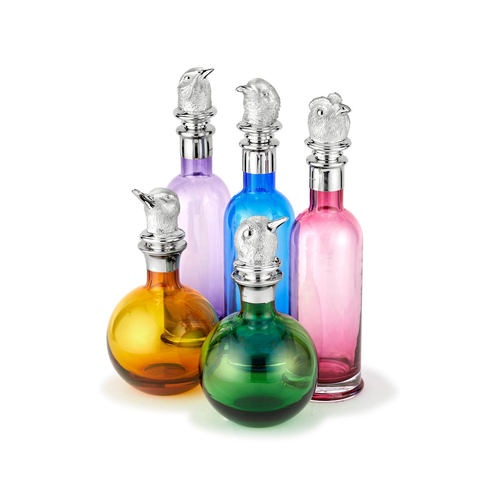 Silver Golden Plover Decanter Stopper