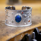 Black Opal Koi Carp Cuff Bangle