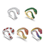 Rainbow Sapphire & Diamond Venym Ring