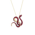 Ruby & Black Diamond Small Venym Pendant
