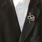 Rainbow Sapphire & Diamond Venym Brooch