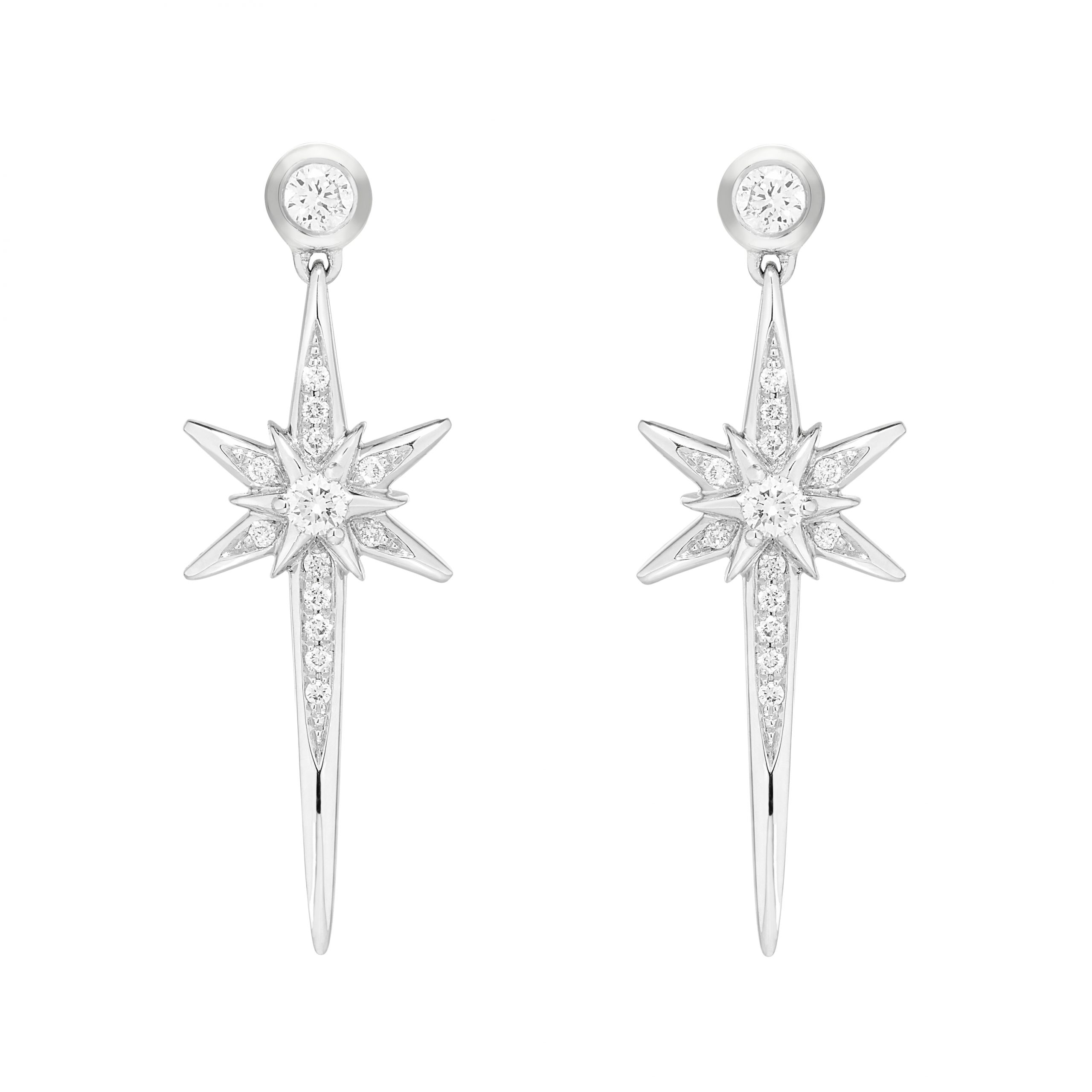 Diamond Celestial Northern Star Earrings - Theo Fennell Ltd