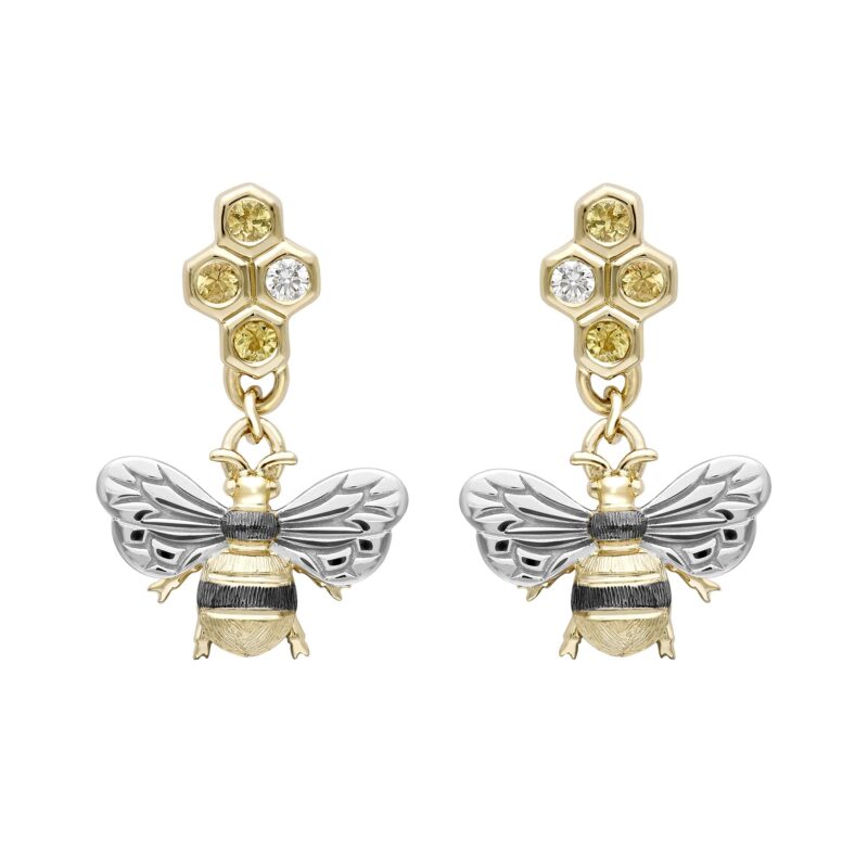 theo fennell bee earrings