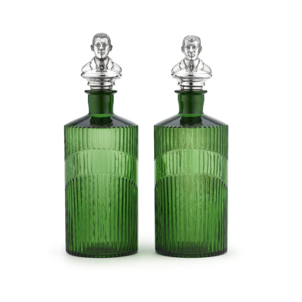 Kray Brothers Poison Bottle Decanter Pair